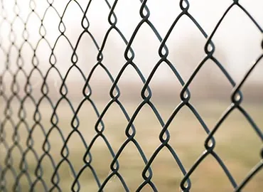 Chain link fencing