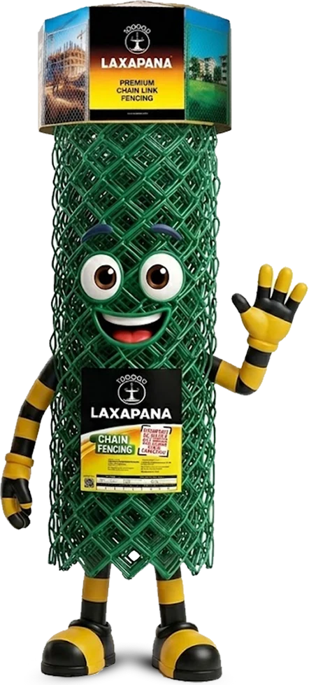 LAXAPANA chain link fence mascot